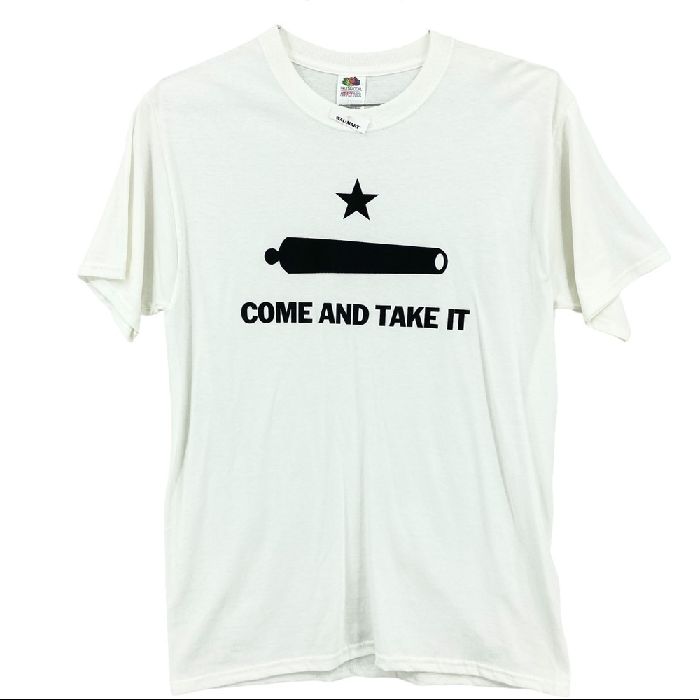 New Gonzales Flag COME AND TAKE IT Tee Shirt Texas Texan Usa Military